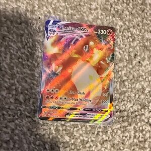 Pokemon Charizard VMAX Card - Orange and Red